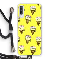 Isjes: Samsung Galaxy A70 Transparant Hoesje met koord