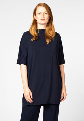 Yoek Tunic waist seam | Blauw | Maat 46/48