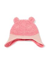 051 Babymuts Met Oren Roze (roze)