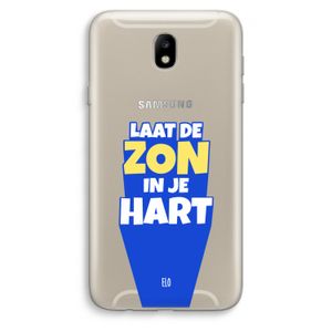 Laat de zon in je hart: Samsung Galaxy J7 (2017) Transparant Hoesje