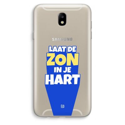 Laat de zon in je hart: Samsung Galaxy J7 (2017) Transparant Hoesje