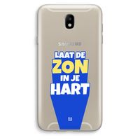 Laat de zon in je hart: Samsung Galaxy J7 (2017) Transparant Hoesje