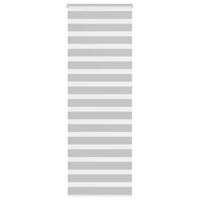 VidaXL Zebra rolgordijn 90x230 cm stofbreedte 85,9 cm lichtgrijs