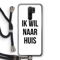 Ik wil naar huis: Xiaomi Redmi 9 Transparant Hoesje met koord