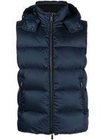 Moorer gilet Fayer à capuche - Bleu