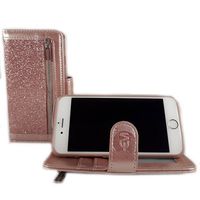 HEM Apple iPhone 12 Pro Max - Magic Glitter Rose Gold - Leren Rits Portemonnee Telefoonhoesje - thumbnail