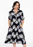 Yoek Jurk SHELLY | Blauw | Maat 58/60