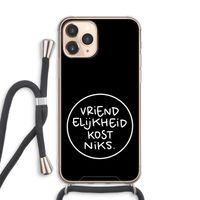 Vriendelijkheid: iPhone 11 Pro Max Transparant Hoesje met koord