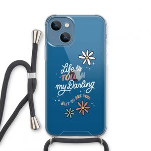 Tough Life: iPhone 13 mini Transparant Hoesje met koord