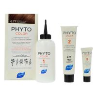 Phytocolor Permanente Haarkleuring 6.77 Marron Clair Cappucino Intense en Natuurlijke Kleur