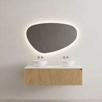 Onderkast Gliss Design Timotheus 120 CM Incl. Topplaat Castle Brown - thumbnail