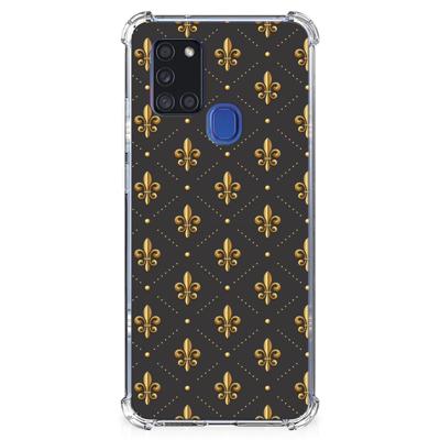 Samsung Galaxy A21s Doorzichtige Silicone Hoesje Franse Lelie Samsung Galaxy A21s Doorzichtige Silicone Hoesje Franse Lelie
