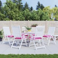 VidaXL Stoelkussens 6 st 50x50x7 cm oxford stof roze