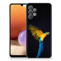 Samsung Galaxy A32 4G | A32 5G Enterprise Editie | TPU Hoesje | Papegaai