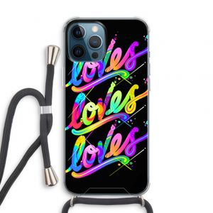 Loves: iPhone 12 Pro Transparant Hoesje met koord