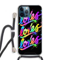 Loves: iPhone 12 Pro Transparant Hoesje met koord
