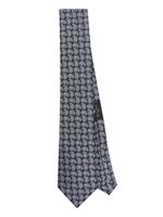 ETRO graphic-print silk tie - Bleu