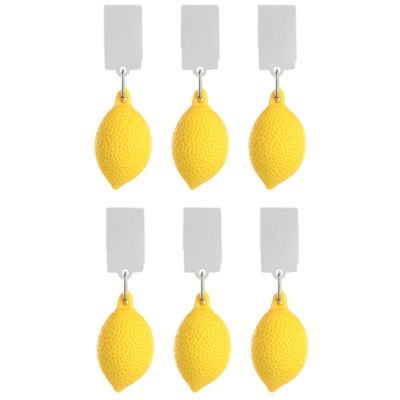 Tafelkleedgewichten citroenen - 12x - geel - kunststof - voor tafelkleden en tafelzeilen Tafelkleedgewichten citroenen - 12x - geel - kunststof - voor tafelkleden en tafelzeilen