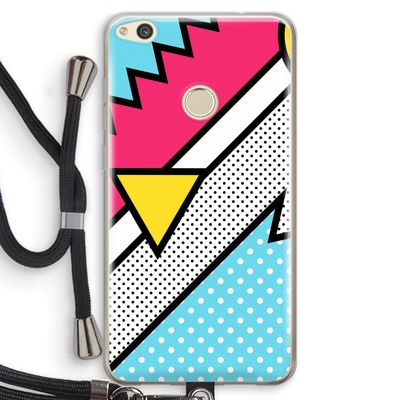 Pop Art #3: Huawei Ascend P8 Lite (2017) Transparant Hoesje met koord
