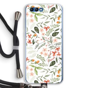 Sweet little flowers: Honor 10 Transparant Hoesje met koord