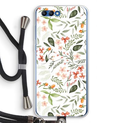 Sweet little flowers: Honor 10 Transparant Hoesje met koord
