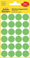 Avery Gekleurde Markeringspunten, groen, Ø 18,0 mm, permanent klevend - thumbnail