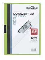 Klemmap Durable Duraclip A4 3mm 30 vellen groen - thumbnail