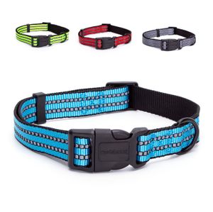 Nobleza Honden klikhalsband - Reflecterend Nylon - 40 cm
