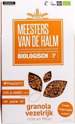 De Halm Granola vezelrijk bio 350 Gram De Halm Granola vezelrijk bio 350 Gram