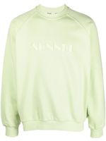 Sunnei sweat à logo brodé - Vert