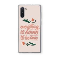 Optimistic flower girl: Samsung Galaxy Note 10 Transparant Hoesje