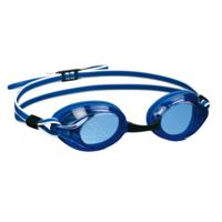 Blauw witte zwembril voor volwassenen