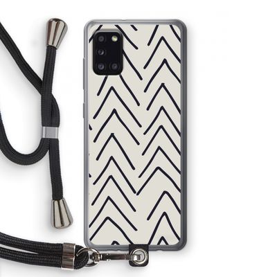 Marrakech Arrows: Samsung Galaxy A31 Transparant Hoesje met koord