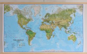 Wereldkaart Environmental, 136 x 84 cm | Maps International