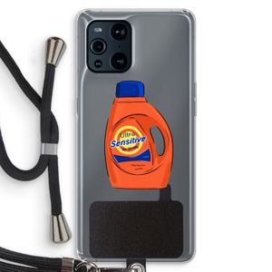 Ultra Sensitive: Oppo Find X3 Transparant Hoesje met koord