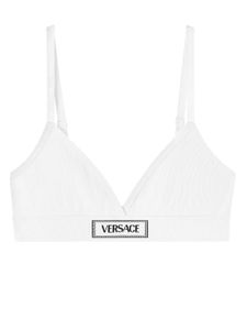 Versace bonnet à patch logo - Blanc