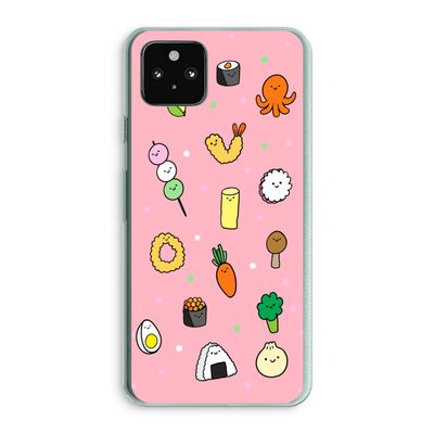 Happy bento friends: Google Pixel 5a 5G Transparant Hoesje