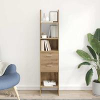Boekenkast artisanaal eikenkleurig 40 x 35 x 180 cm