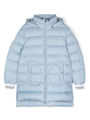 Herno Kids veste matelassée à plaque logo - Bleu