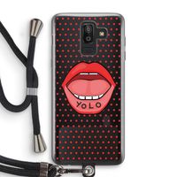 Yolo Denise: Samsung Galaxy J8 (2018) Transparant Hoesje met koord