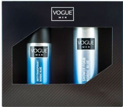 Vogue Men nordic blue anti/transpirant/foam (2 st)