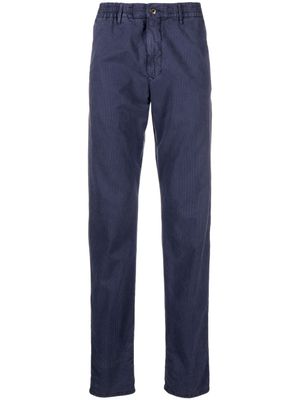 Incotex pantalon droit à rayures - Bleu
