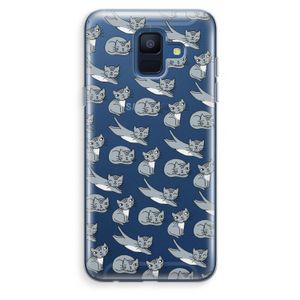Poezen: Samsung Galaxy A6 (2018) Transparant Hoesje