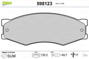 Valeo Remblokset 598123