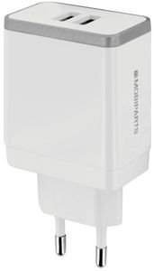 Mobiparts Wall Charger Dual USB 2.4A White