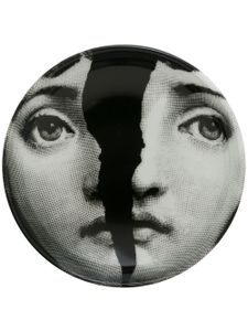 Fornasetti cendrier à visage imprimée - Noir