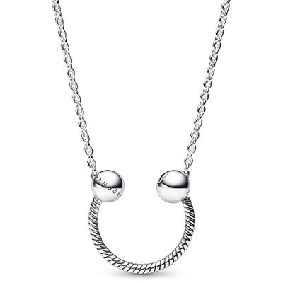 Pandora 392747C00 Ketting U-shape Charm Pendant zilver 45 cm