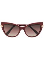 Bvlgari lunettes de soleil à monture papillon - Marron