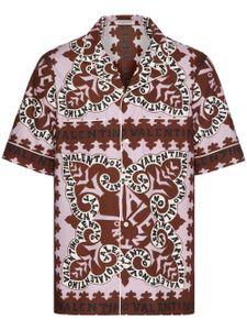 Valentino Garavani chemise en coton à manches courtes - Marron