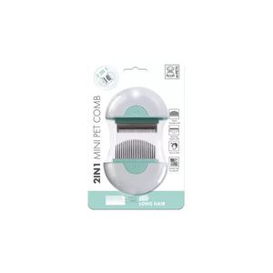 M-Pets 2 in 1 Mini Kam Lang haar - Groen - 9
x 9 x 3 cm